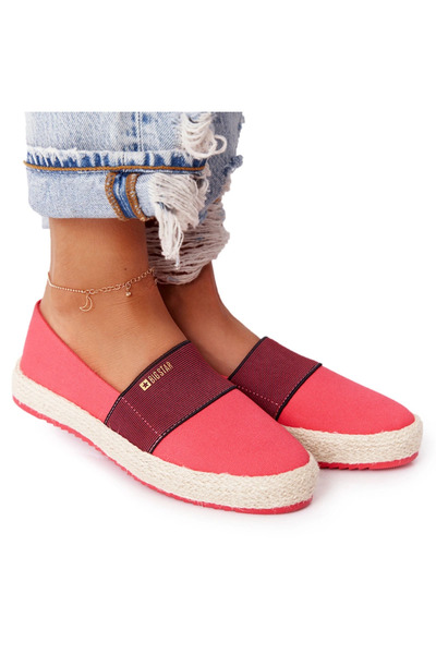 Big Star Shoes Espadrilles on a braided sole Big Star HH274478 RED 41