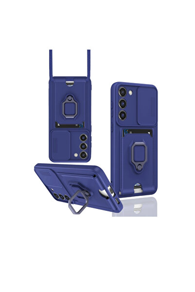 eco port حافظة سامسونج جالاكسي S23 بلس زوما مع حلقة بطاقة العمل سيليكون - أزر...