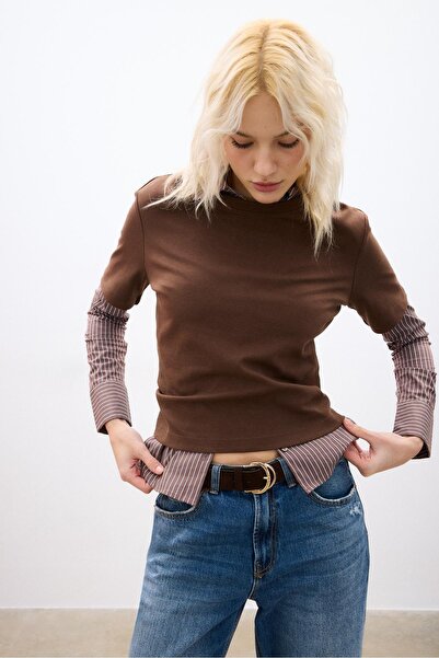 Stradivarius Çift tokalı kemer