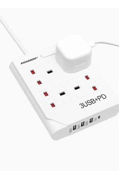 powermax power strip 3-meter, multi-functional power socket
