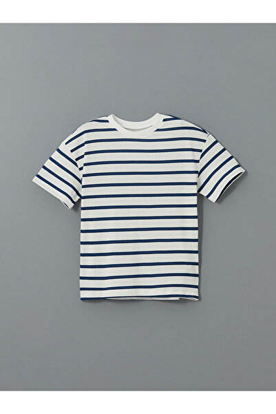 LC Waikiki Seray New Season Crew Neck Striped Boys' T-Shirt
