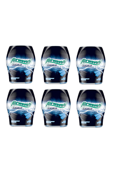 Airwaves Extreme Menthol Chewing Gum, 6 Pieces x 46 tablets