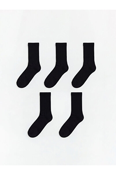 LC Waikiki Meral Collection Black Men's Socks 5-Pack