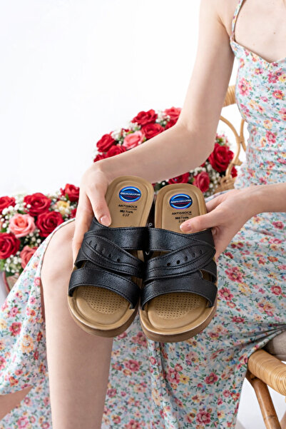 Behtah Kundura Ultra Soft Soft Sole Wedge Heel Orthopedic Daily Mother's Slip...