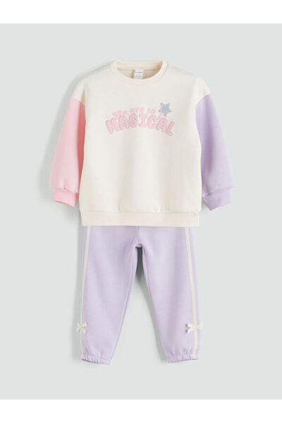 LC Waikiki Sparkling Choices from Shining Store Girls' Thick Sweatshirt and S...