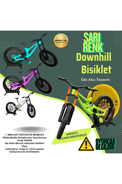 Ercinova Downhill Bisiklet Diecast Bisiklet Parçaları Aktif Hareket Etmektedi...