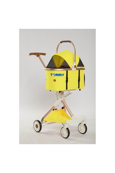 Tommy Evcil Hayvan Arabası Sarı 83*48.5*110cm Max 10kg