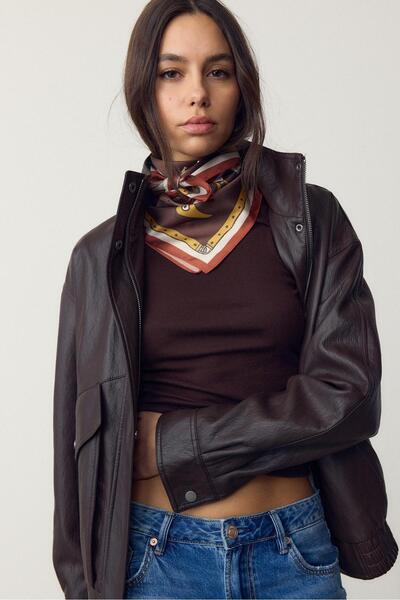 Stradivarius Asma kilitli fular