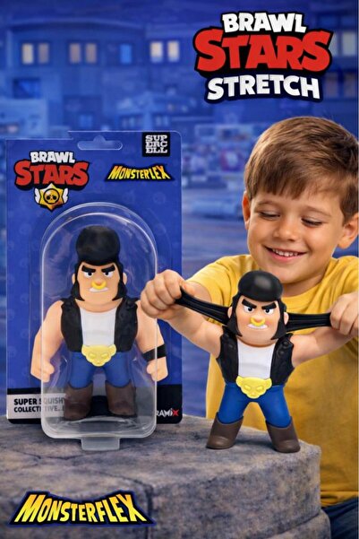 BRAWL STARS Monster Flex Super Stretch Figür - Bull