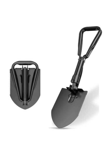 TOBYS مجرفة التخييم القابلة للطي 4 في 1 من توبي، أداة نجاة صغيرة الحجم محمولة