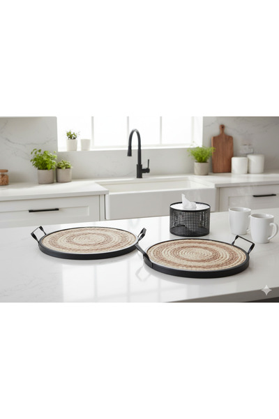 Generic Serving tray set with tissue box