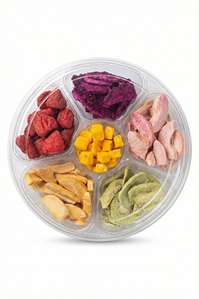 Lava Roastery Freeze Dried Fruits Mix Gift Tray - 6 Varieties (35g Each) Stra...