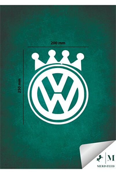 meristeed ملصق شعار وولفاجن للسيارات والدراجات النارية والخوذات والزجاج، ملصق...