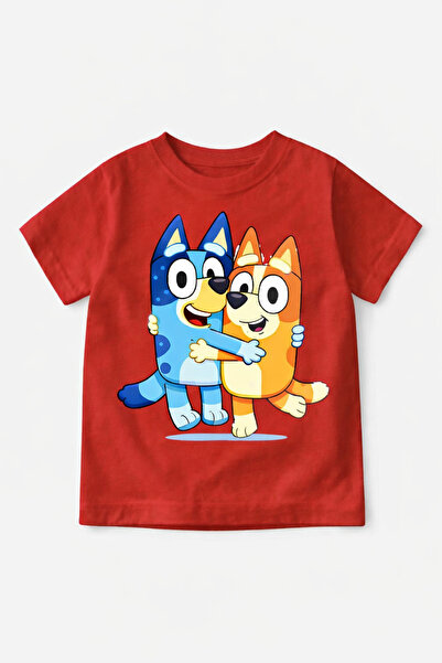 Tiny and Co 100% Cotton Unisex Bluey Printed Kids T-Shirt