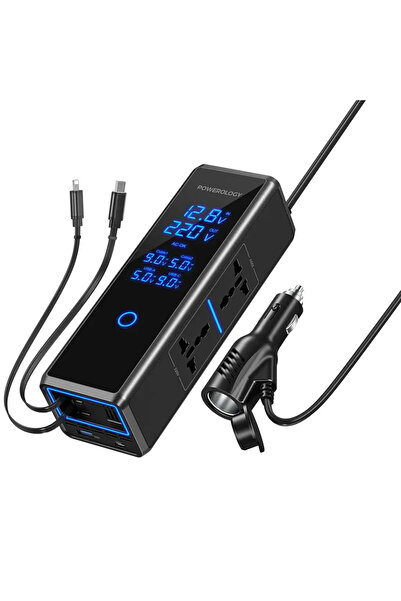 Powerology 300W x2 AC Socket Car Power Inverter