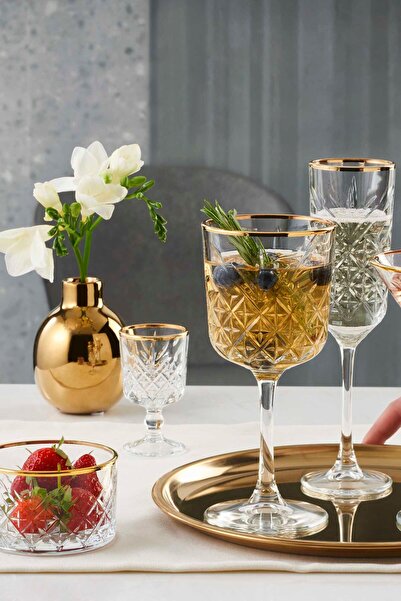 Paşabahçe 6'lı Timeless Golden Touch Bardak 60 cc