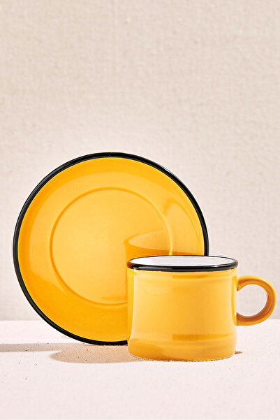 Paşabahçe Electrum Seramik Espresso Fincanı Sarı