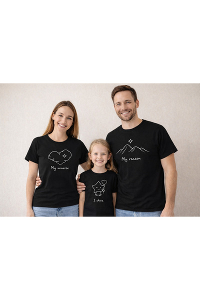 Tiny and Co 100% Cotton Family Combination Set (Write the Size of the Child i...