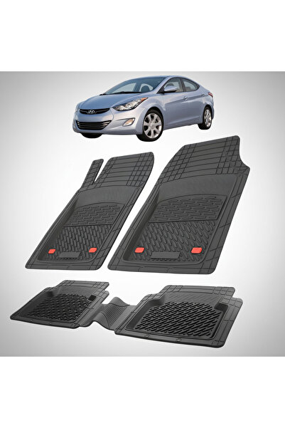 TEAMCAR Πατάκια Αυτοκινήτου από Λάστιχο Συμβατά με Hyundai Elantra V (MD/UD, ...