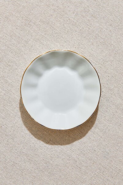 Paşabahçe Altın Bant Porselen Çay Tabağı