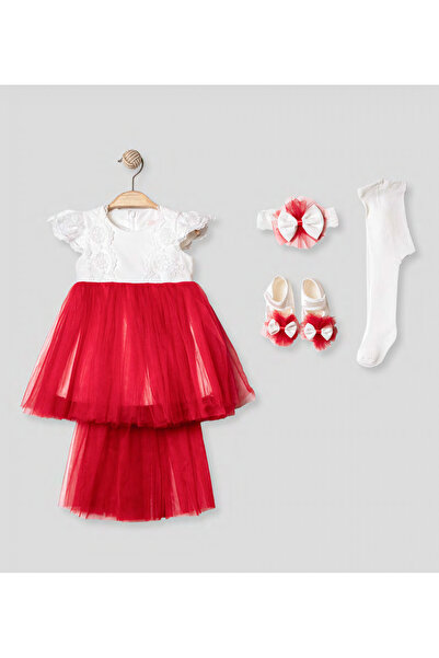 Pugi Baby Baby Girl Stylish Lace Mevlüt / Special Occasion Dress