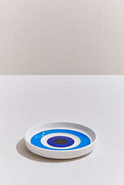 Paşabahçe Turkuaz Nazar Porselen Çay Tabağı