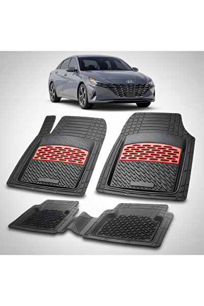 TEAMCAR Covorașe auto din cauciuc compatibile cu Hyundai Elantra VII (2020-20...