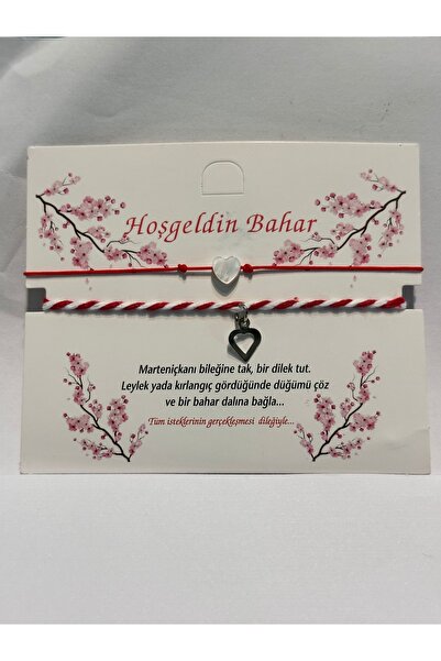 Darya Dd715 Marteniçka / Martenitsa Spring Bracelet – Red and White Thread – ...