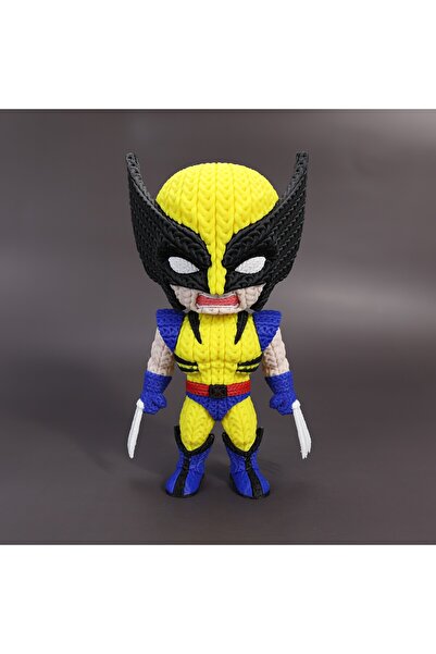 Fud3D تمثال وولفرين ذو مظهر محبوك بطول 22 سم - ديكور قابل للتجميع من إكس-مين ...