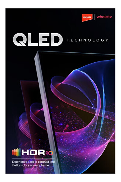 IMPEX Whale OS 55 Inch UHD QLED Smart TV Wios55Q AI Voice ChatGPT Dolby HDR Netflix 4K 139cm YouTube eARC