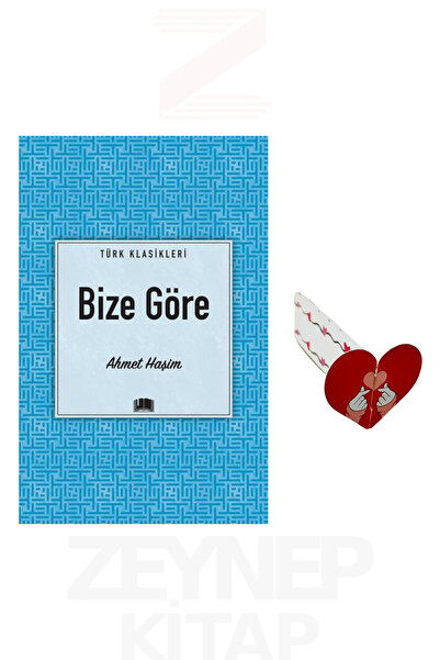 Ema Kitap Bize Göre - Ahmet Haşim (Türk Klasikleri) Kalp Ayraç Hediye