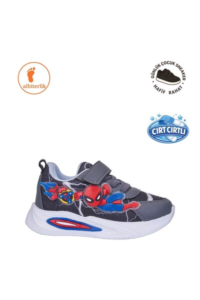 AlbiShoes Bebeluș băiețel, copil, pantofi sport de vară cu velcro, cu talpă u...