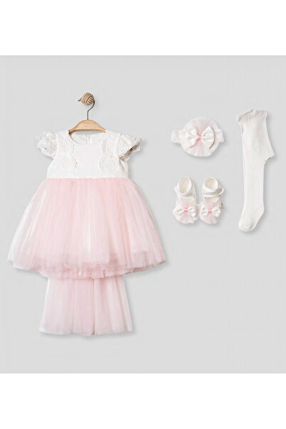 Pugi Baby Baby Girl Stylish Lace Mevlüt / Special Occasion Dress
