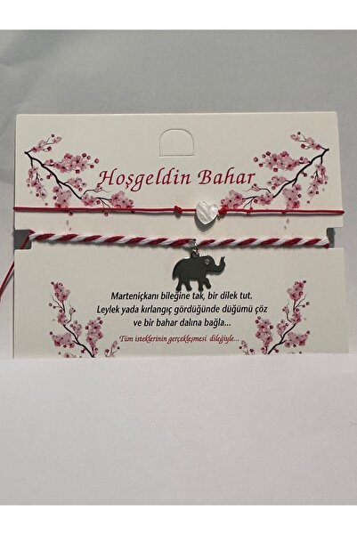 Darya Dd715 Marteniçka / Martenitsa Spring Bracelet – Red and White Thread – ...