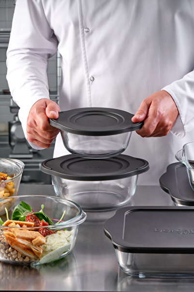 Paşabahçe 2'li Plastık Siyah Kapaklı