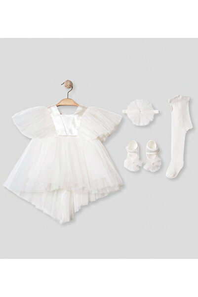 Pugi Baby Baby Girl Stylish Lace Mevlüt / Special Occasion Dress