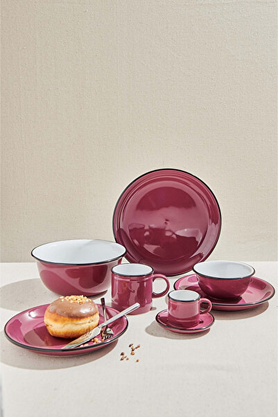 Paşabahçe Electrum Seramik Yemek Tabağı Mor