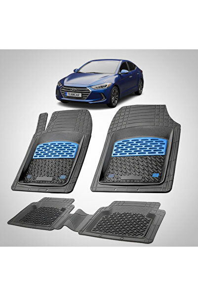 TEAMCAR Ελαστικά πατάκια αυτοκινήτου τύπου δίσκου Hyundai Elantra VI (2015-20...