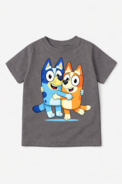 Tiny and Co %100 Pamuklu Unısex Bluey Baskılı Çocuk T-Shirt