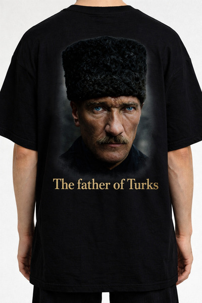 Tiny and Co 100% Cotton Oversize Ataturk Printed Unisex T-Shirt