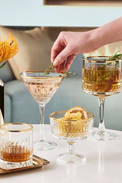 Paşabahçe 4'lü Elysia Golden Dondurma Kabi 245 cc