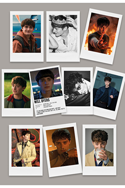 Pankart Evi Set de 10 carduri foto WILL Mini Pola - Noah Schnapp - Stranger T...