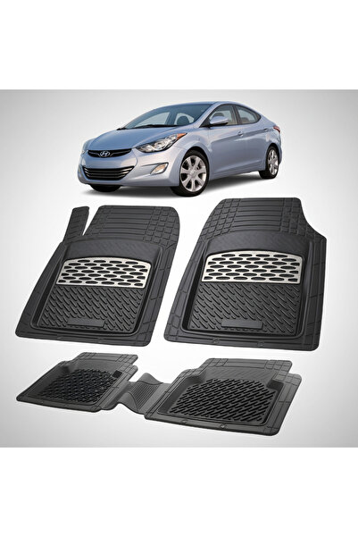 TEAMCAR Πατάκια Αυτοκινήτου από Λάστιχο Συμβατά με Hyundai Elantra V (MD/UD, ...