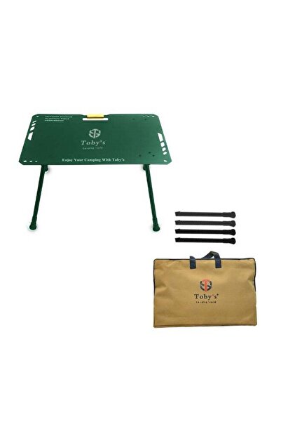 TOBYS Toby’s Camping Table-04 Lightweight Aluminum Foldable Outdoor Table – G...