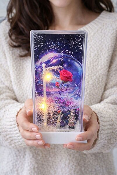 Modernica IŞIKLI SOKAK LAMBALI SULU KAR KÜRESİ LEDLİ 3 FARKLI MOD