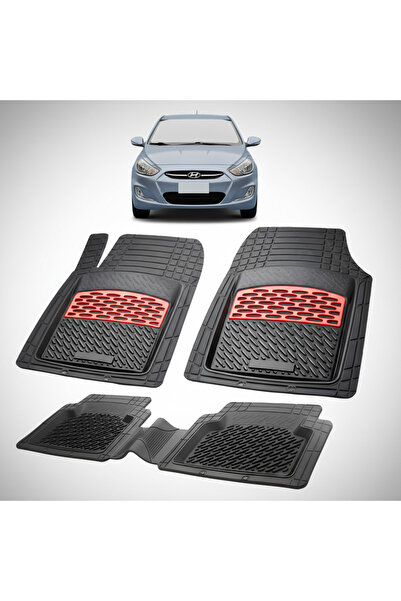 TEAMCAR Covorașe auto Hyundai Accent IV (FL-20152019) - Covoraș de cauciuc - ...