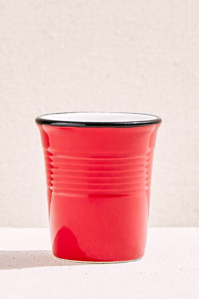 Paşabahçe Electrum Kırmızı Seramik Espresso Bardağı