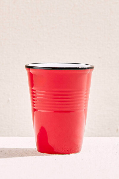 Paşabahçe Electrum Kırmızı Seramik Latte Bardağı