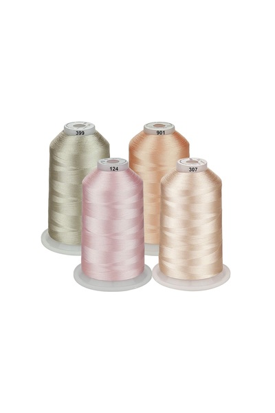 Simthread Set Ață De Brodat 4 Bobine, 5000 m, Culori Pastel