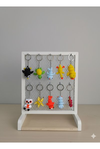 Bebelove 12 Pieces of Animal Figured Movable Keychains